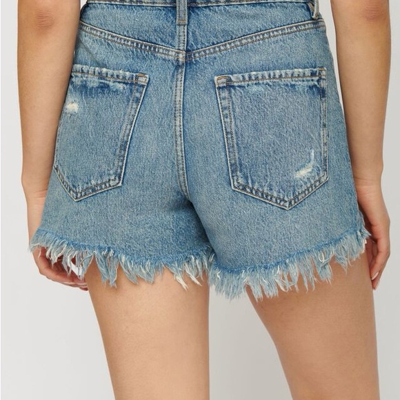 Dynamite| Fringe denim shorts - Picture 3 of 5